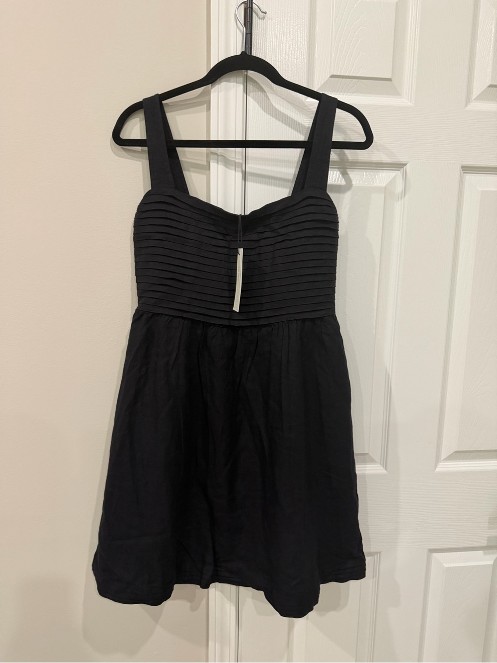 Rachel Zoe Black Pleated Bodice Mini Dress Size 6